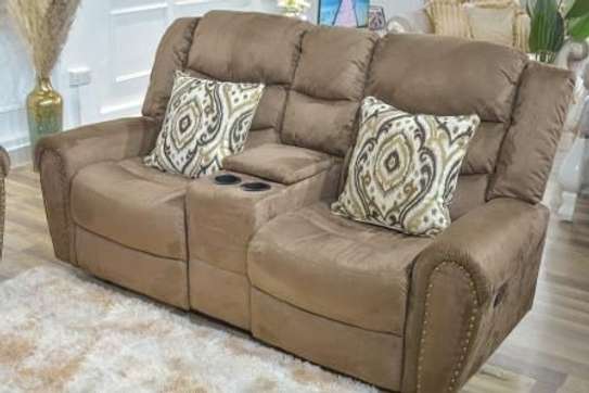 Office Sofa; 5-Seater Fabric Recliner Sofa image 6
