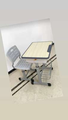 Adjustable School Desks & Chairs Set image 13