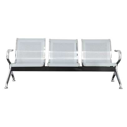Phoenix 3-Seater Steel Airport Bench image 2