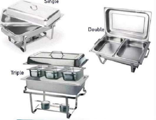 Efficient Triple Chafing Dishes image 1