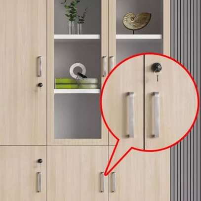 Office Cabinet: 3 Doors Wooden Display Cabinet image 2