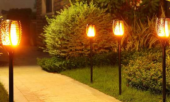 Flaming torch online solar lights