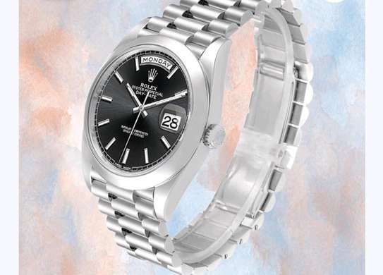 Rolex Day-Date Men’s 40mm Silver-tone image 1