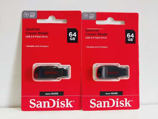 Sandisk 64GB Flash Drive Cruzer Blade USB 2.0 image 3