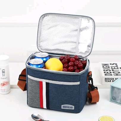 Denim-Oxford Insulated Lunch  Bag* image 2