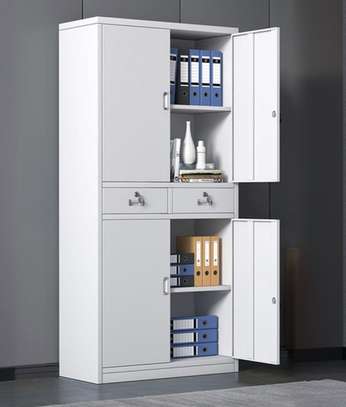 Office Cabinet: Four-Door Cabinet with 2 Small Drawers image 5