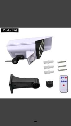 Human body induction 77 LED solar powered monitoring lamp image 2