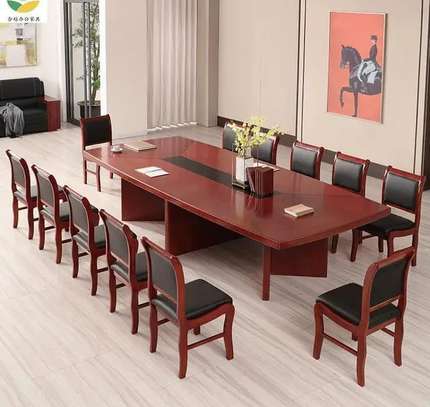 Office Table : 3 Meter Mahogany Boardroom Office Table image 6