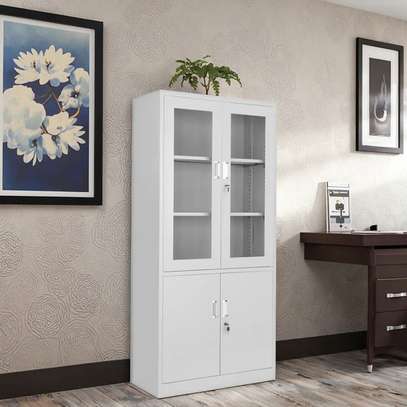 Steel Frame Cabinet Featuring Lockable Glass Doors image 5