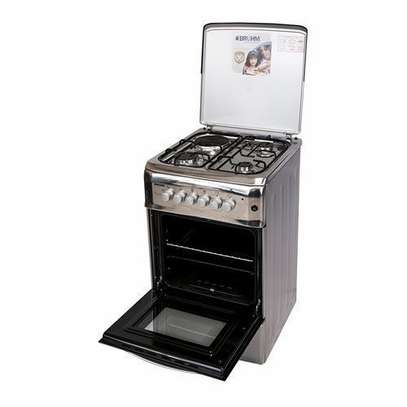 Bruhm 3+1 (50X55 ) Cooker With Gas Oven And Grill (Silver) image 1