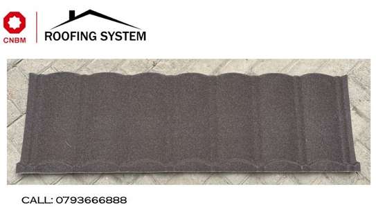 Stone Coated Roofing tiles- CNBM Coffee coloured tiles image 2
