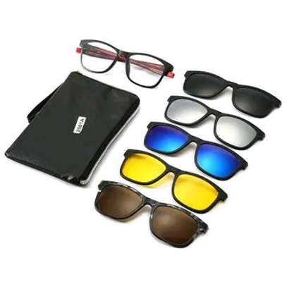 Clip on glasses 5 in 1 magnetic clip on sunglasses image 1