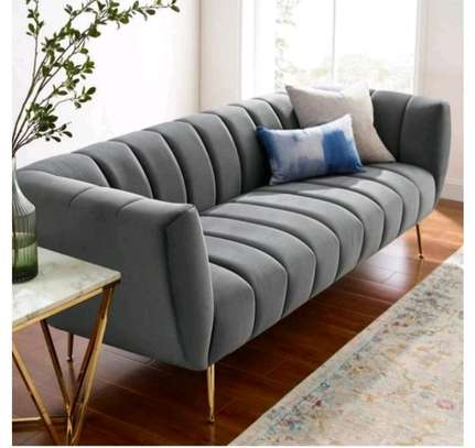 Modern 3-Seater Light Grey sofa image 1