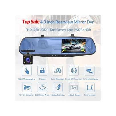 4K Mirror Dash Cam Backup Camera image 2