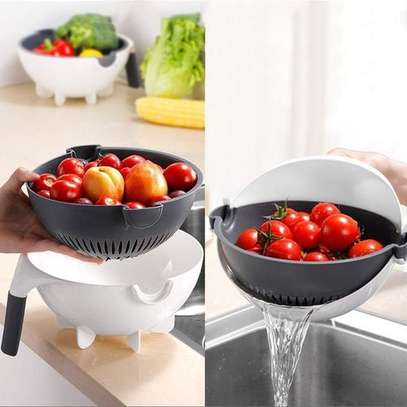 9 In 1 Vegetable Cutter With Drain Basket image 3