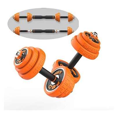 30Kg Rubber Coated Dumbells With Barbell image 3