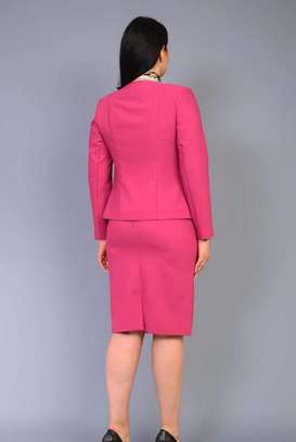 Turkey skirt suit -hot pink image 2