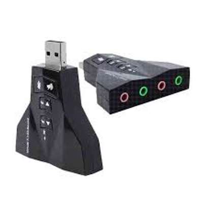 USB sound card adapter 4 port image 2