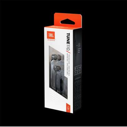 Jbl Tune 110 (T110) In-Ear Headphones-Black image 2