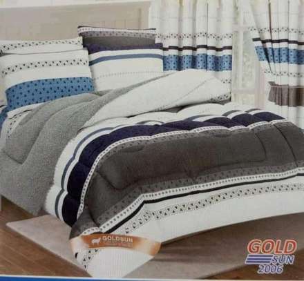 7 piece cotton/woolen duvet sets  with matching curtains. image 7