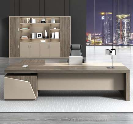 Office Desk : 1.6M L-Shaped CEO Executive Office Desk image 2