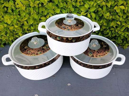 3 pieces ceramic soup pots image 2