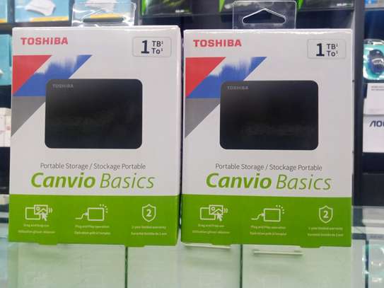 Toshiba Canvio Basics 1TB External Hard Drive USB 3.0 -NEW image 1