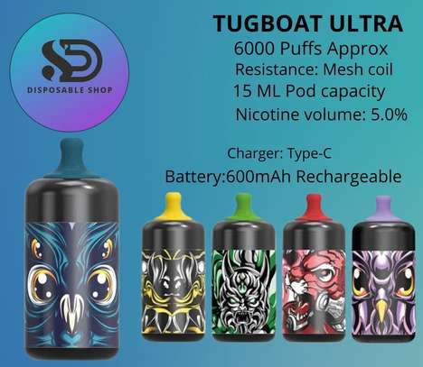 TUGBOAT ULTRA 6000 Puffs Vape (10 Flavors) image 3