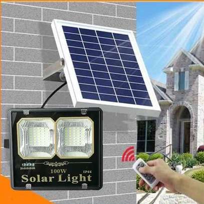 Solar Light 100W Watts Dusk To Dawn Light Sensor image 1