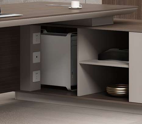 Office Desk: 1800mm Modern L-Shaped Corporate Desk image 4