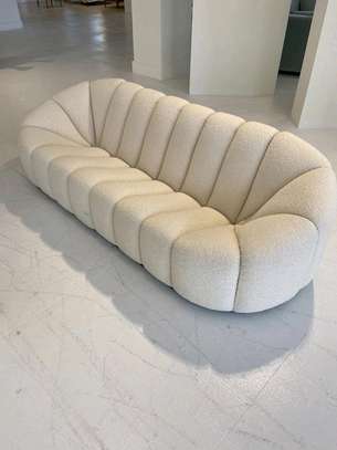 Modern cream three seater sofa Kenya image 1