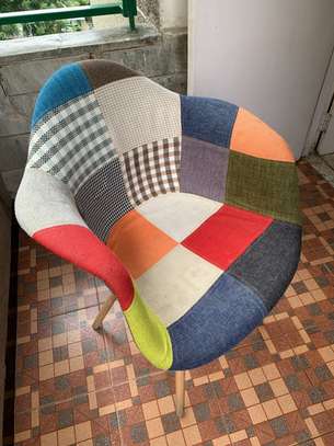 Home Chair: Patchwork Armrest Home Chair image 5