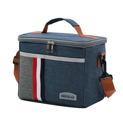 Denim-Oxford Insulated Lunch  Bag image 3