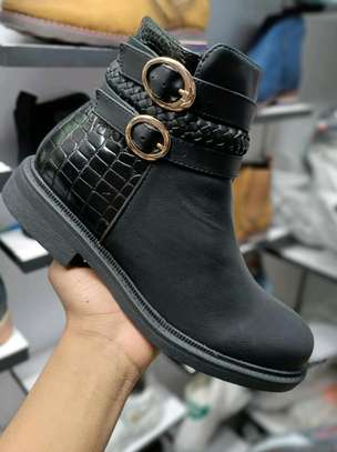 Ladies Quality black leather boots image 2
