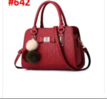 Women's handbag shoulder bag available in red and gray image 3