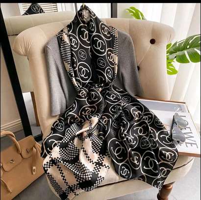 Custom design for women silk chiffon long scarf image 2
