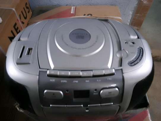 Cassette player with radio and cd image 1