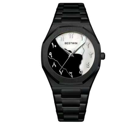 Arabic Men's Watches Quartz Fashion Creative Wristwatch image 1