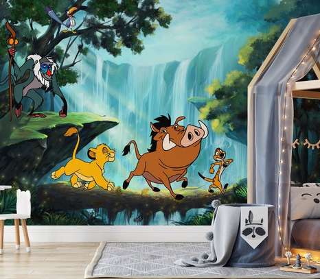 Decorative 3d kids wall murals image 1