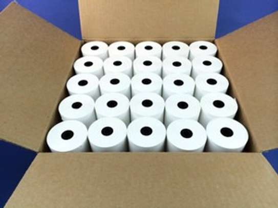 50pcs thermal receipt paper rolls 80mm size. image 1