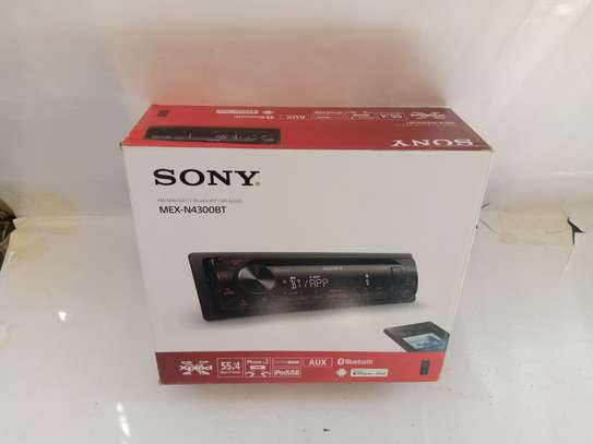 SONY MEX-N4300BT One Din Car Stereo WITH BLUETOOTH USB AUX FM RADIO CD PLAYER. image 1