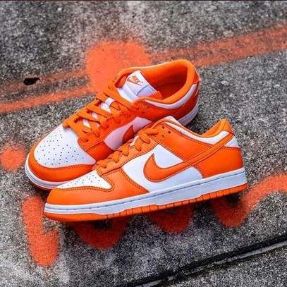 Orange nike airforce sneakers image 1