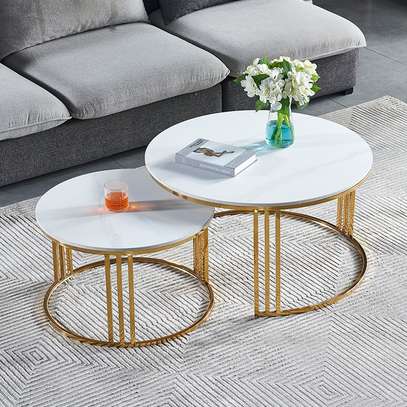 Luxury Nesting Marble Coffee Table image 1