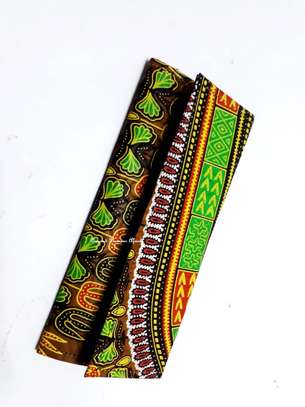 Womens Multicolor ankara clutch with earrings image 2