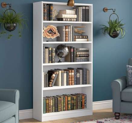 5 Tier Durable Wood Home Office Bookshelf image 14