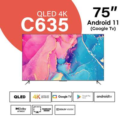 TCL 75C635 75 inch QLED 4K HDR Google TV image 1