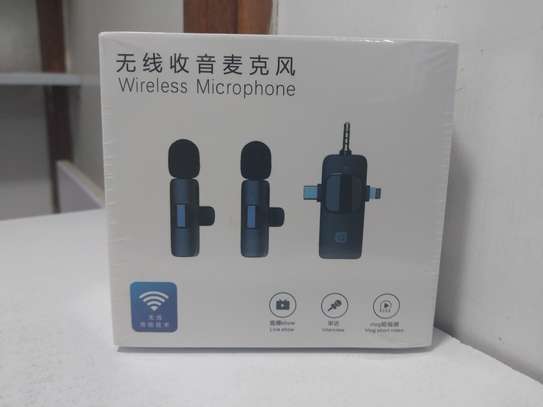 3 In 1 Mini Double Microphone,Wireless Lavalier Lapel Mic image 3