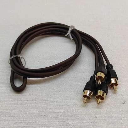 2 RCA male to 2 RCA male Stereo cable 1.2M image 1