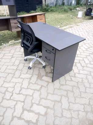 Adjustable modern office chair with study desk image 1