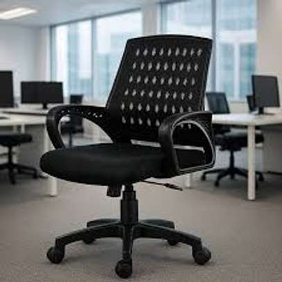 Swivel Mesh Mid Back Secretarial Office Working Chair image 7